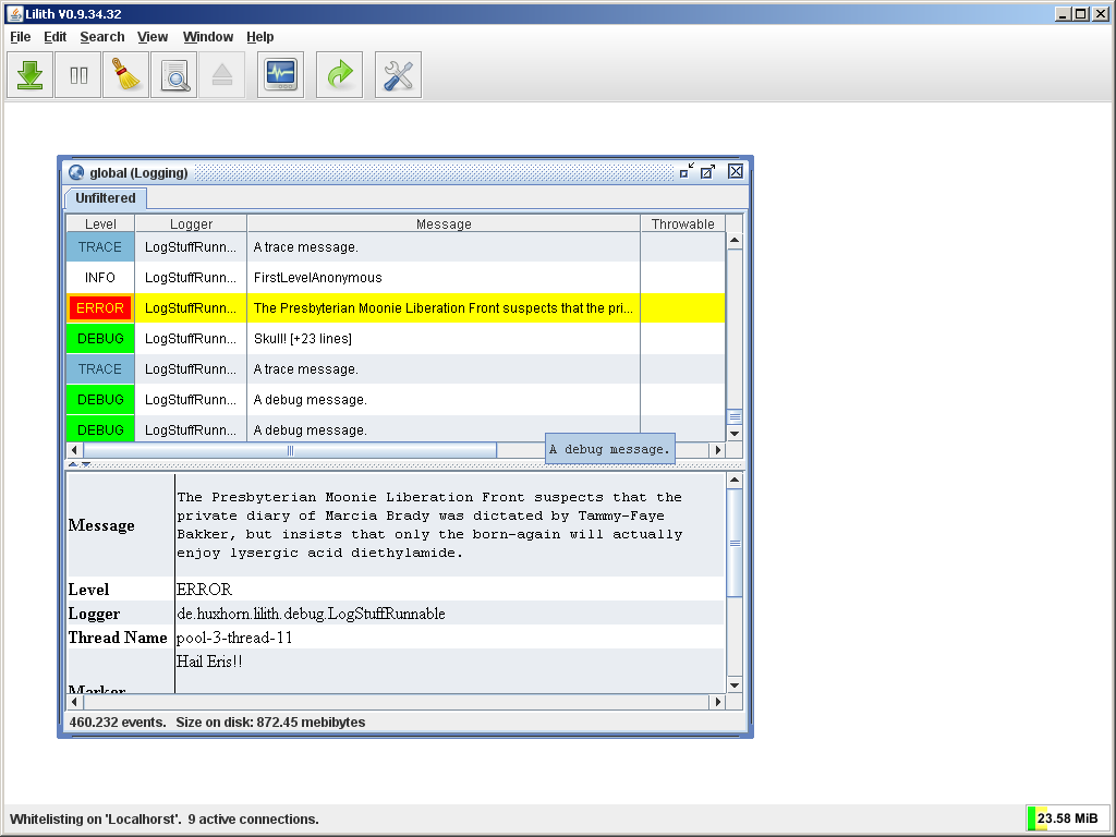 Lilith 0.9.34 - Global view